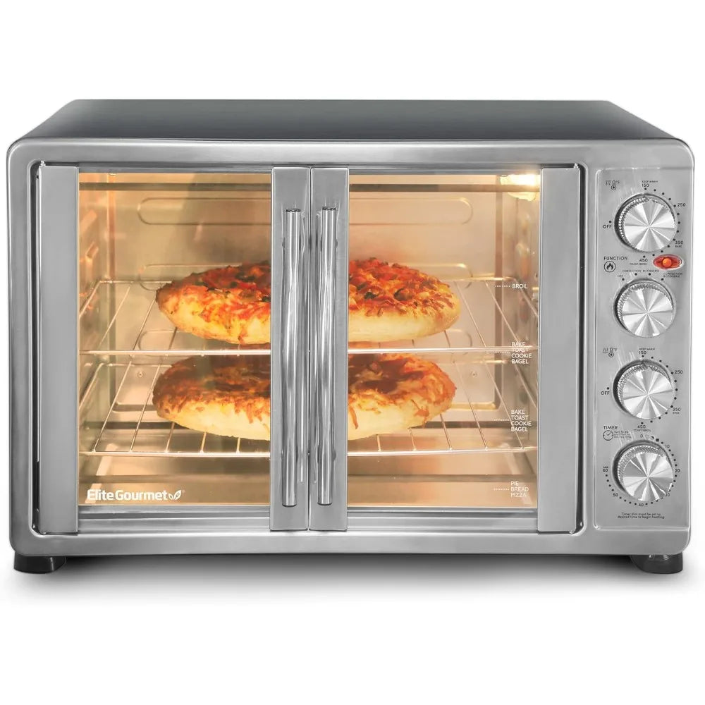 French Door 47.5Qt,  Convection Oven 4-Control Knobs,