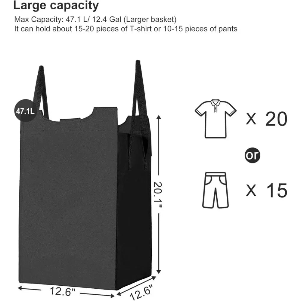 Laundry Hamper with shelf,  Basket 4 Section