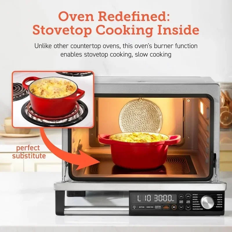 Ceramic air fryer toaster oven