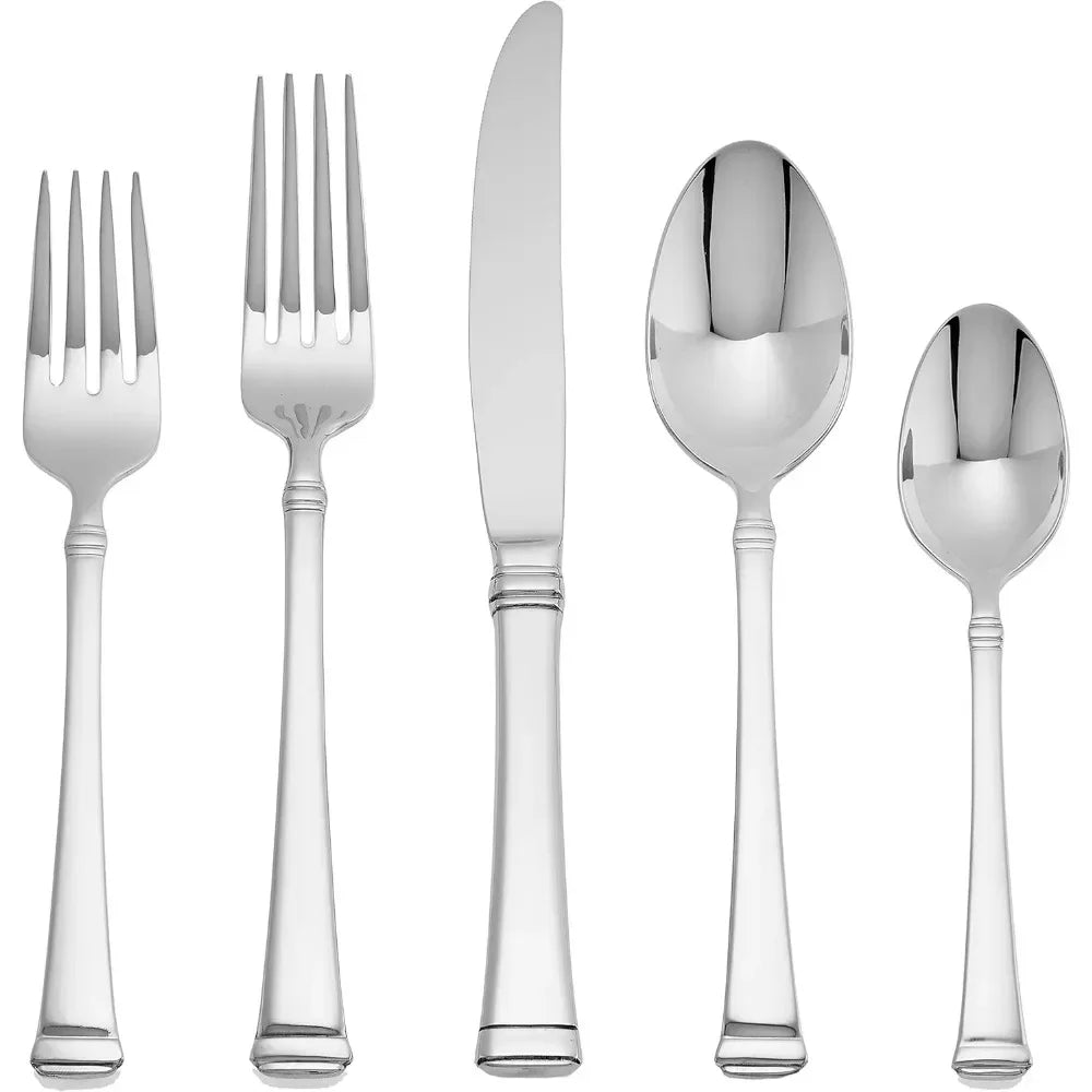 Stainless Steel Flatware Serving Utensil, 45 Piece Set