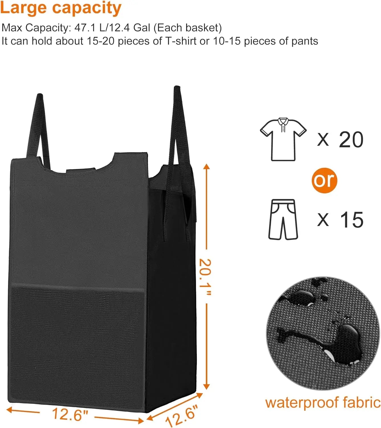 Laundry Basket with Large Desktop Sorter