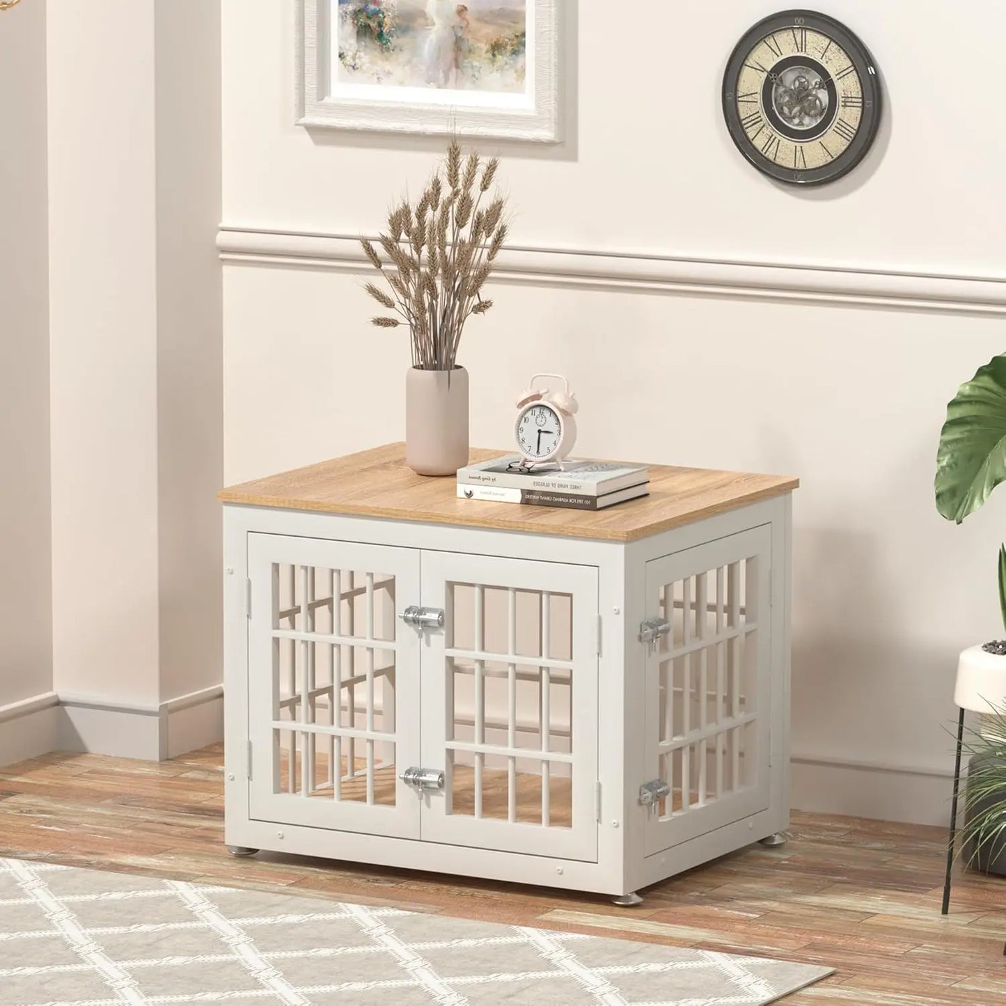 Heavy Duty Dog Crate for Small Dogs, Decorative Pet House End Table,