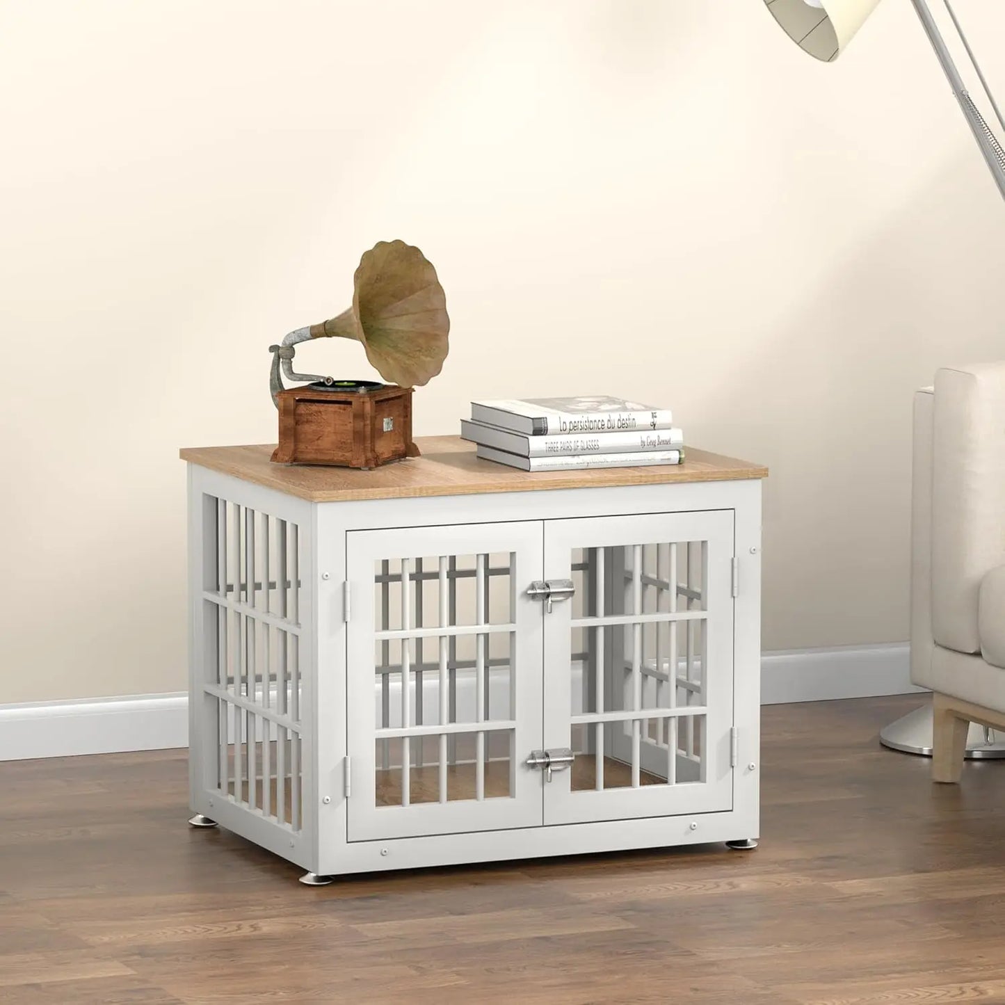 Heavy Duty Dog Crate for Small Dogs, Decorative Pet House End Table,