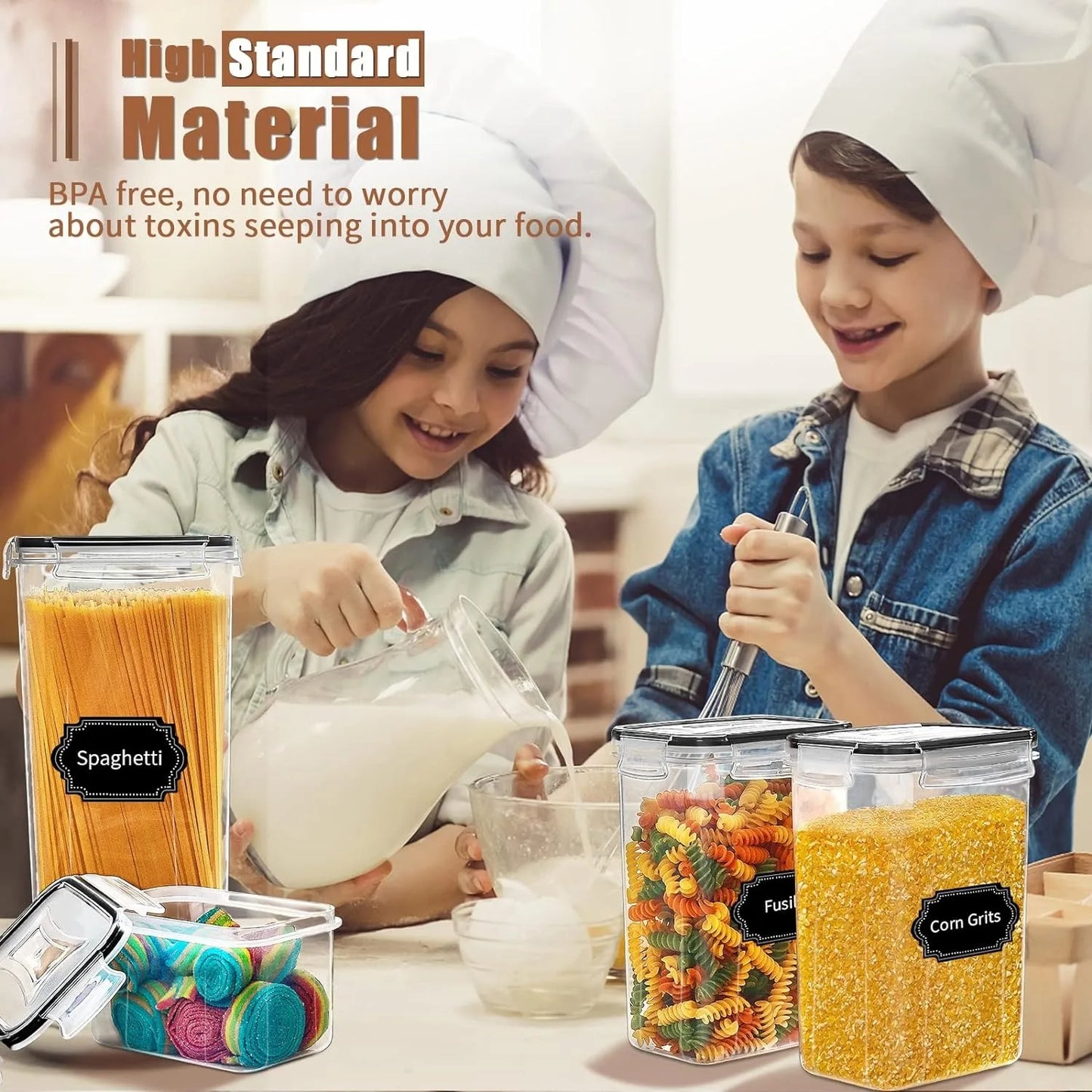 PRAKI Airtight Food Storage Container Set