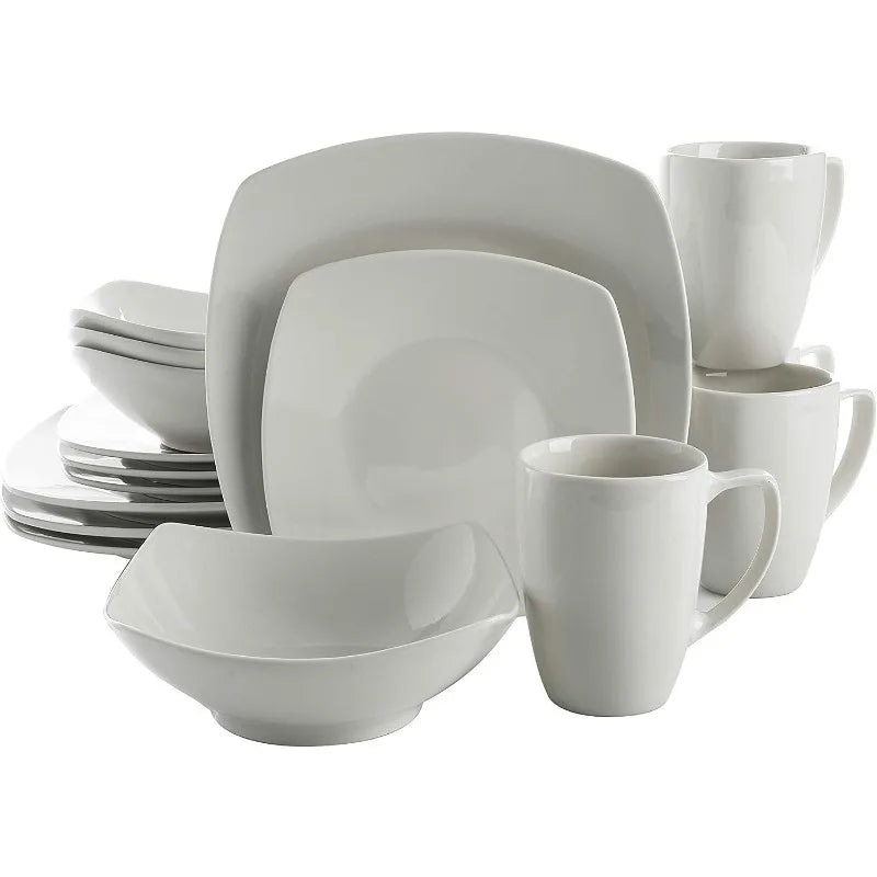 Buffet Porcelain Chip and Scratch Resistant Dinnerware Set