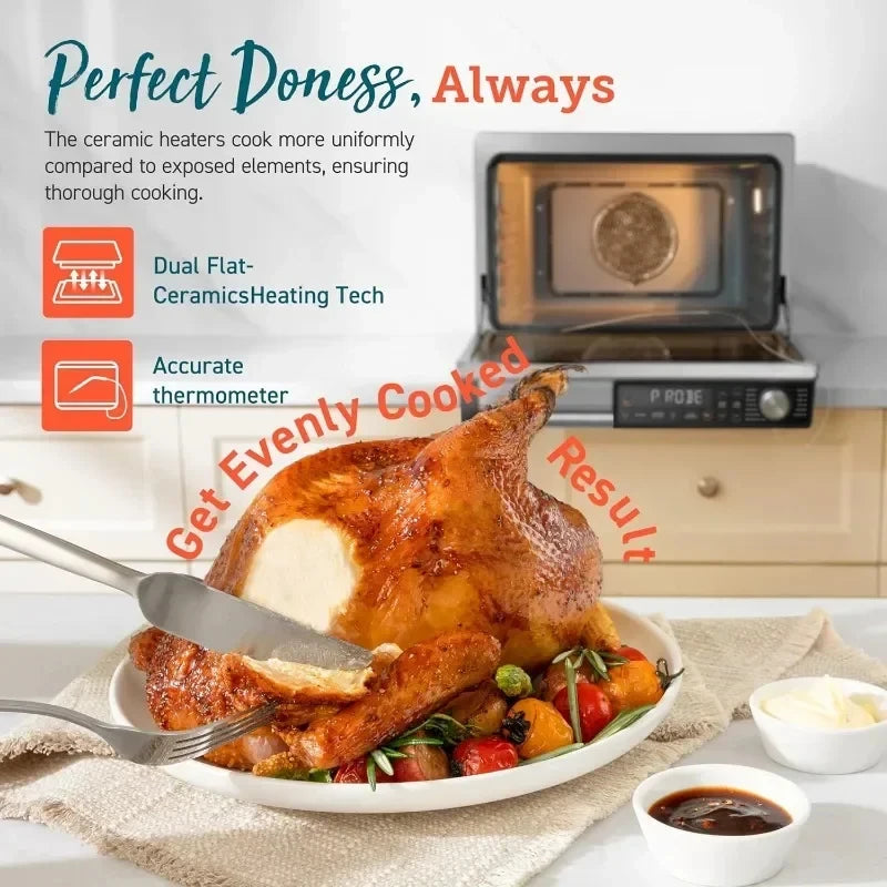 Ceramic air fryer toaster oven