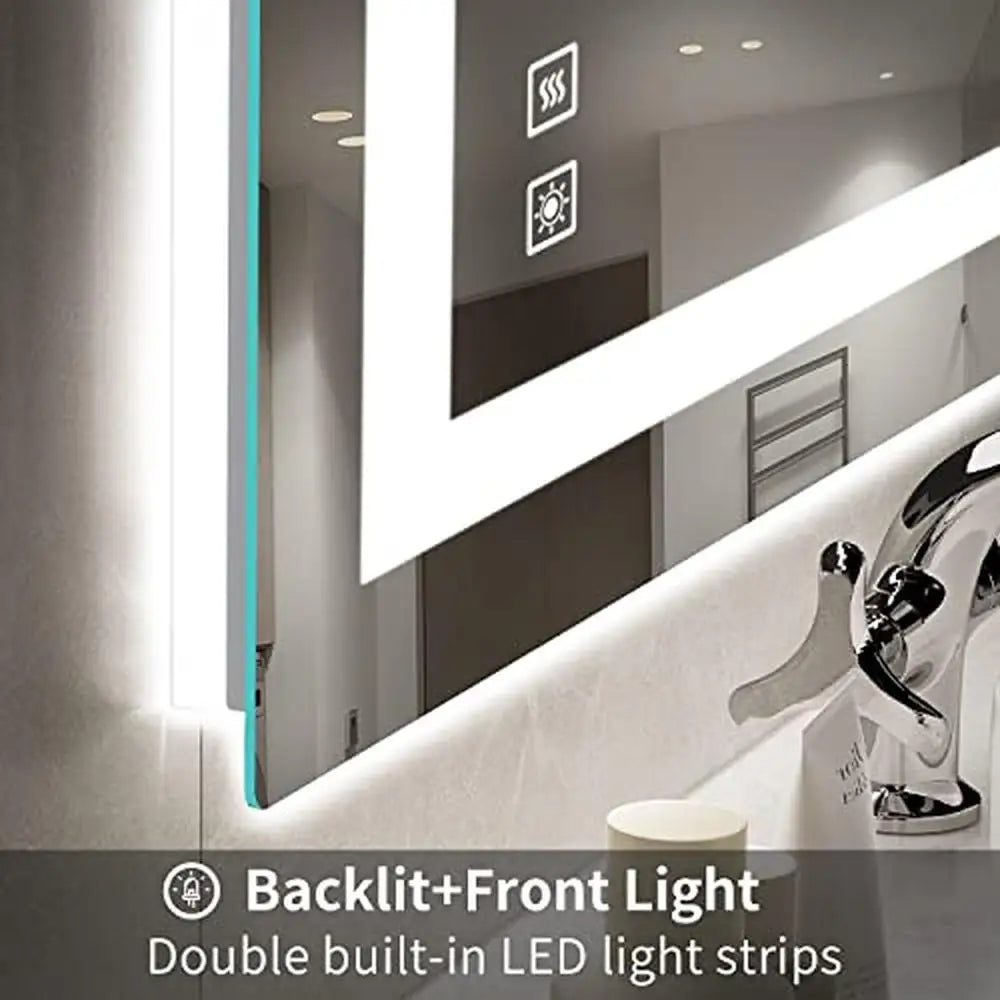 Backlit Front Lighted Bathroom Vanity Mirror 24x36 Inch