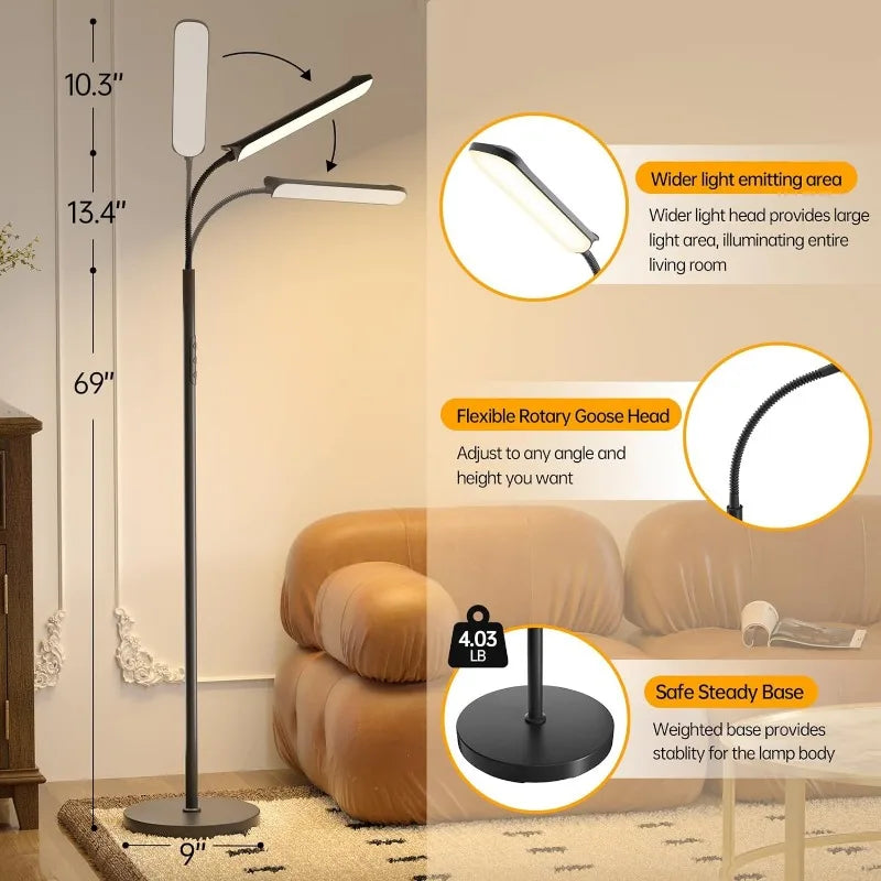 LED Floor Lamp, 18W Super Bright Floor Lamp