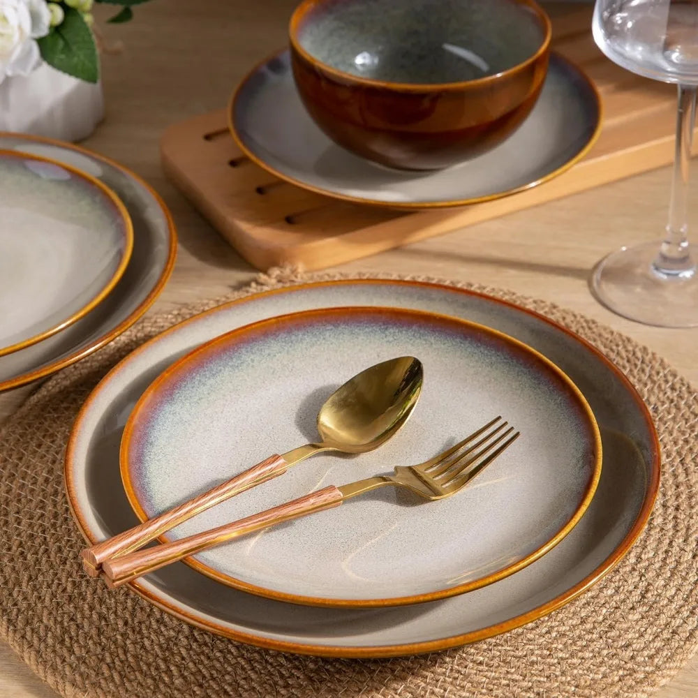 Ceramic Dinnerware Sets, Chip Resistant and Scratch Resistant