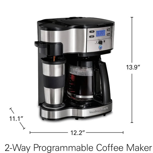 12-Cup Programmable Drip Coffee Maker and Single Serve Coffee Maker