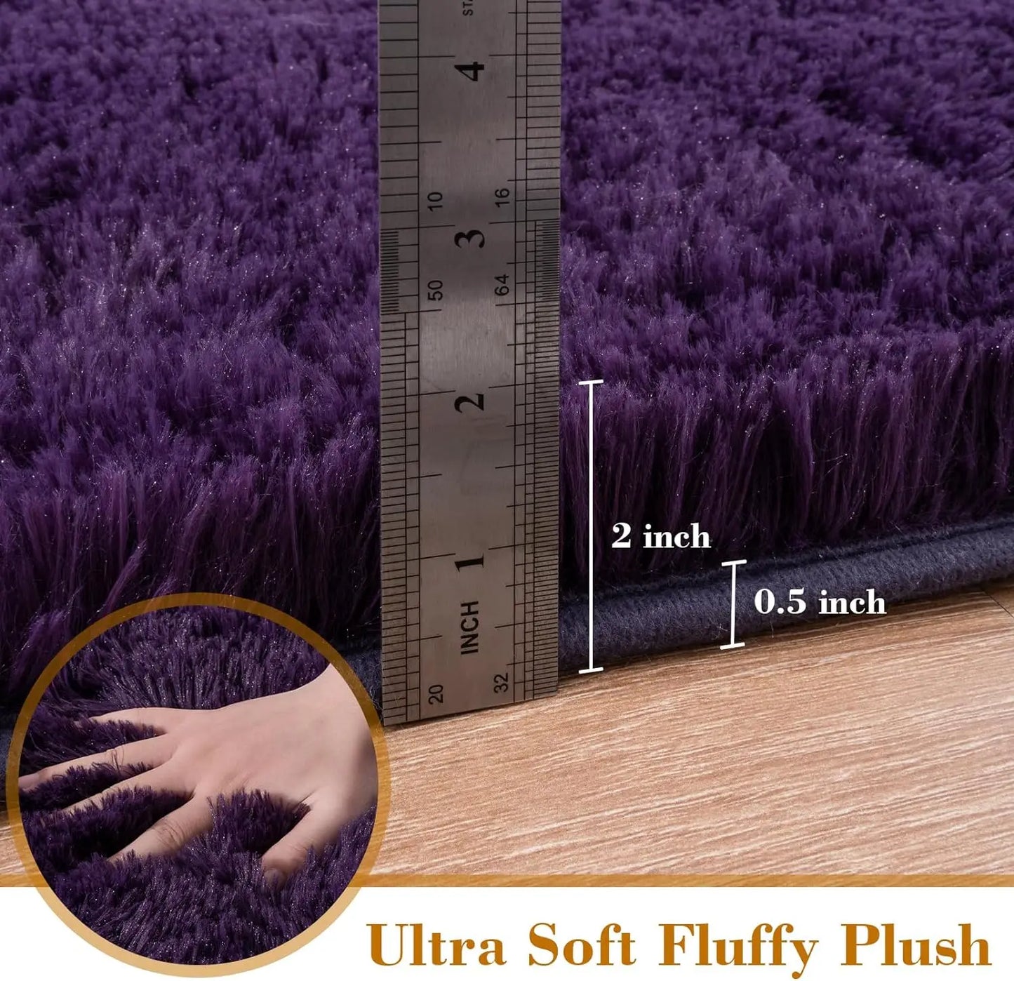 Fluffy Large Carpet for Living Room Decor