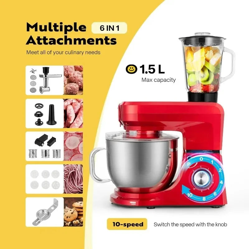 Multifunctional  Speed Tilt-Head Meat Grinder, Juice Blender Blender Mixer