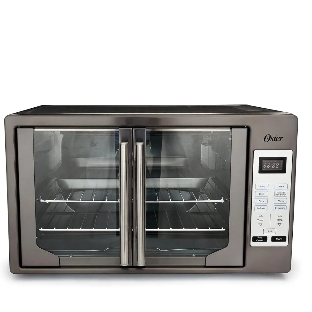 Convection Oven, 8-in-1 Countertop Toaster Oven, Stainless Steel French Door