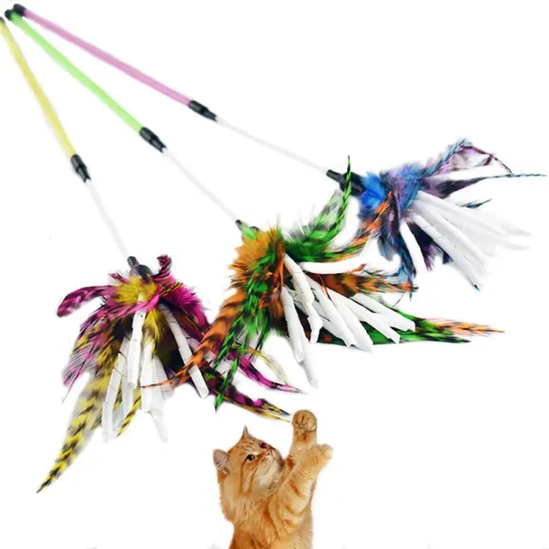 High-Quality Wool and Feather Cat Toys.