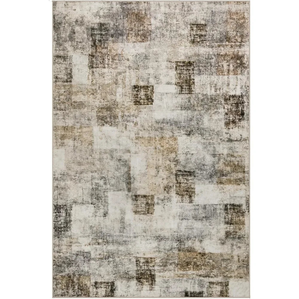 Area Rug Living Room Rugs: 5x7 Soft Modern Abstract Fluffy Rug