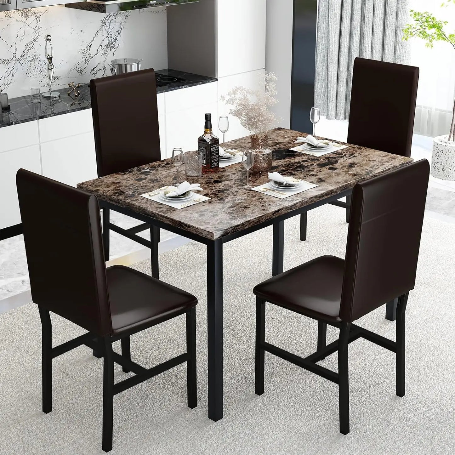 Dining Table Set for 4,