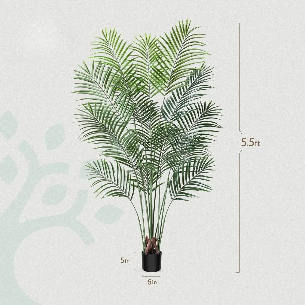 Artificial Areca Palm Tree Fake Tropical Palm Plant