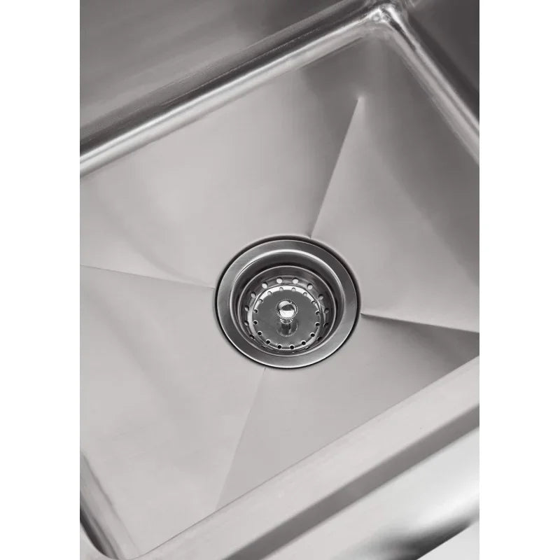 Basics Stainless Steel Freestanding Single Bowl Utility Sink