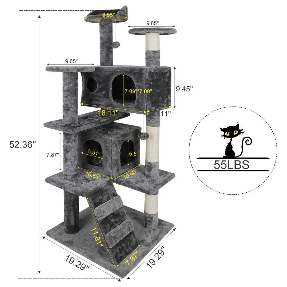 Cat Tree Tower Activity Center Playing House Cat Condo