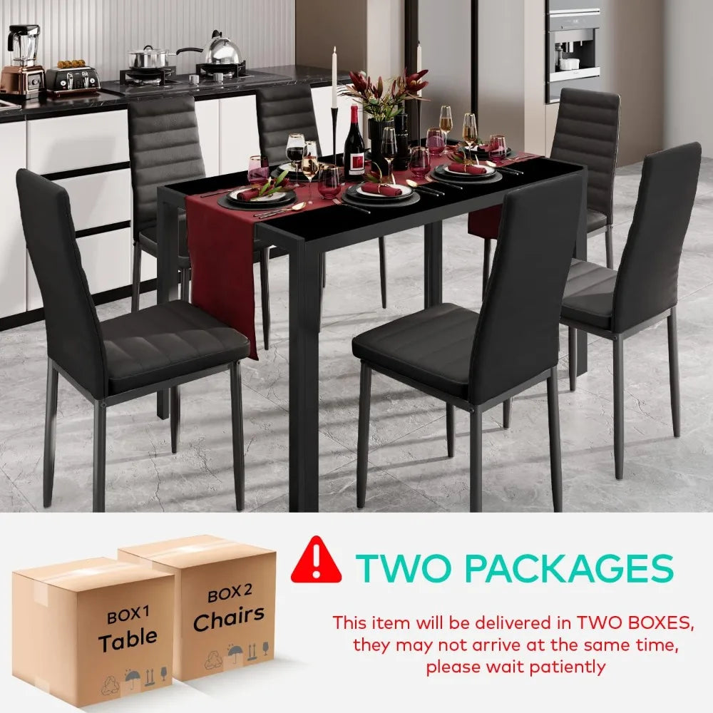 6, 7 Piece Kitchen Table and Chairs Set