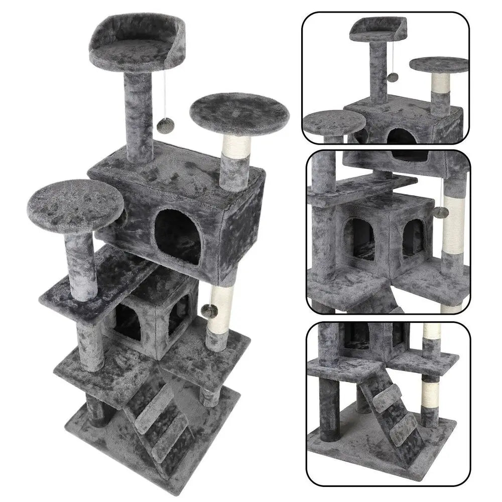 Cat Tree Tower Activity Center Playing House Cat Condo