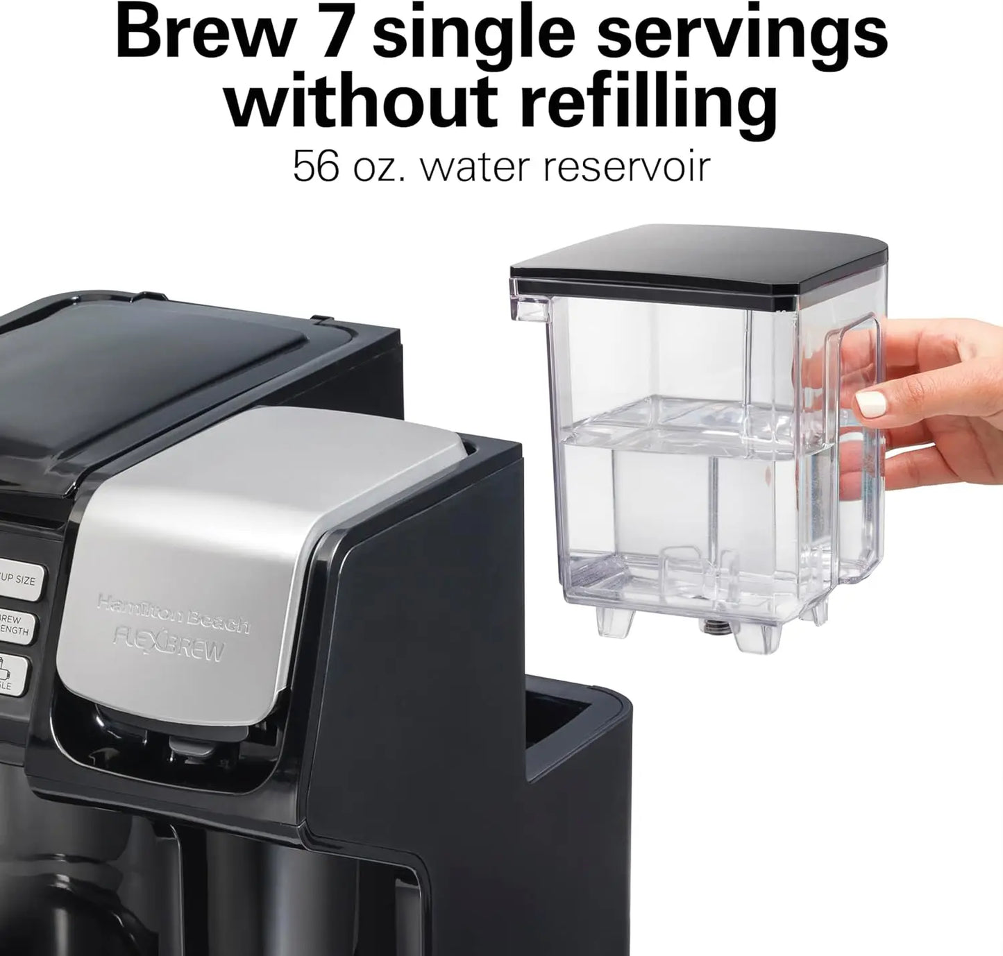 Trio 2-Way Coffee Maker, Compatible with K-Cup Pods or Grounds, Combo,