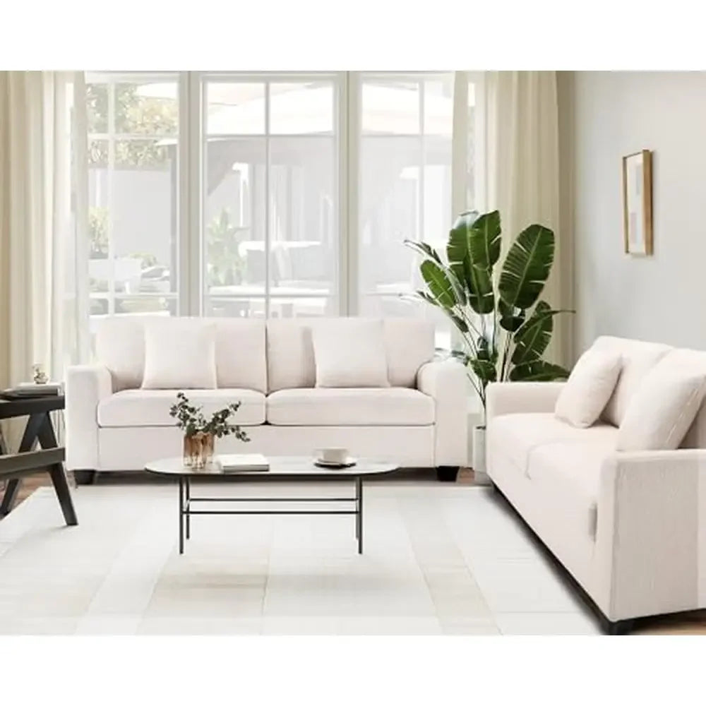 Modern Velvet Tufted Sofa 3 Seater