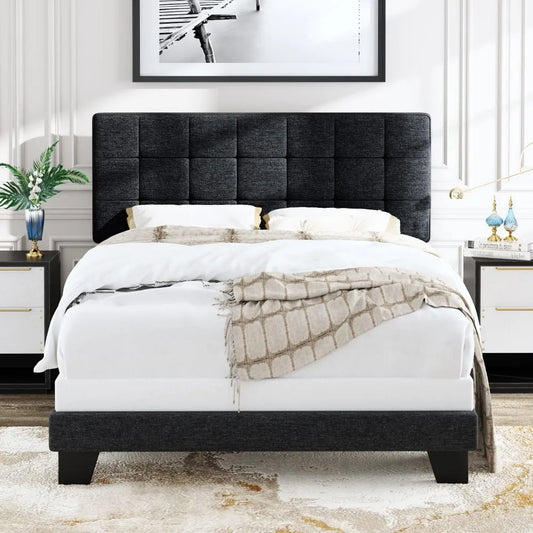 Allewie Full/Queen Size Panel Bed Frame