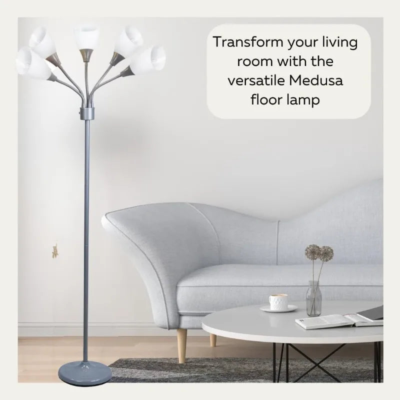 Modern Multi-Head Medusa Floor Lamp - 5 Light Standing Lamp