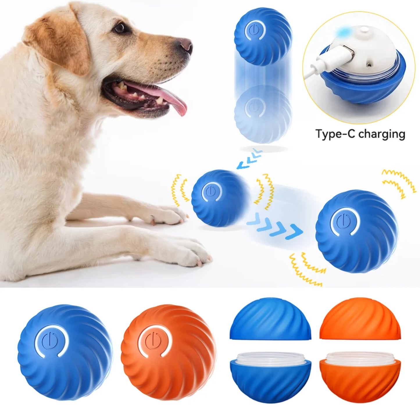 Electronic Interactive Ball Dog Toy