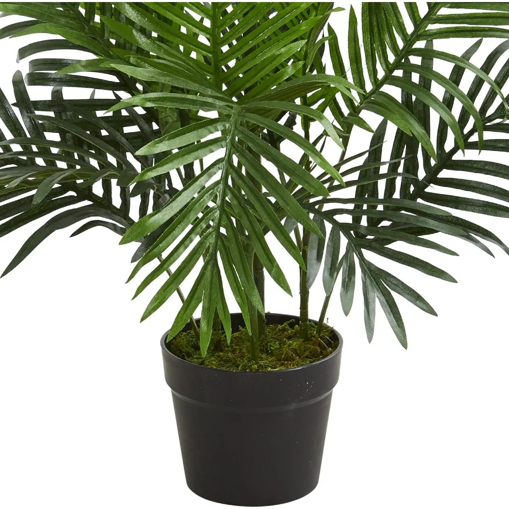 One 5 Foot Artificial of Palm Tree Potted Plant