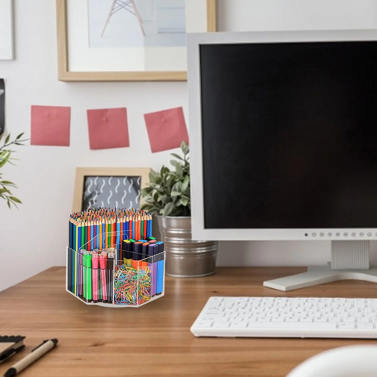 Rotating Clear Pen Organizer